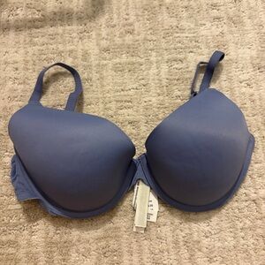 Victoria’s Secret PINK Wear Everywhere Pushup Bra Dusty Iris Blue 36C BNWT